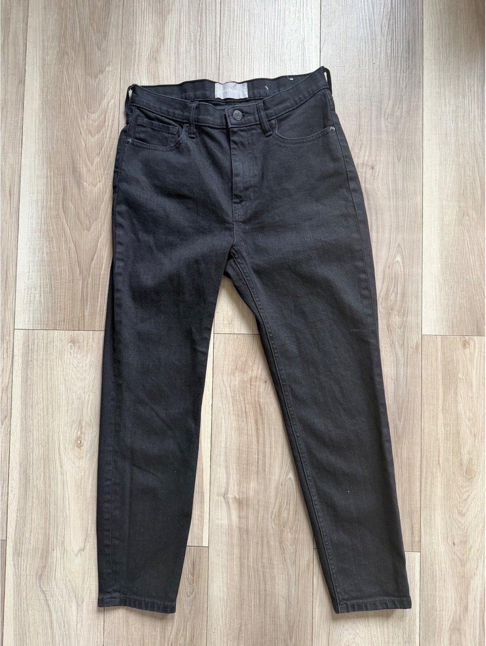 Everlane Women’s High Rise Skinny Jeans Washed Black Denim
